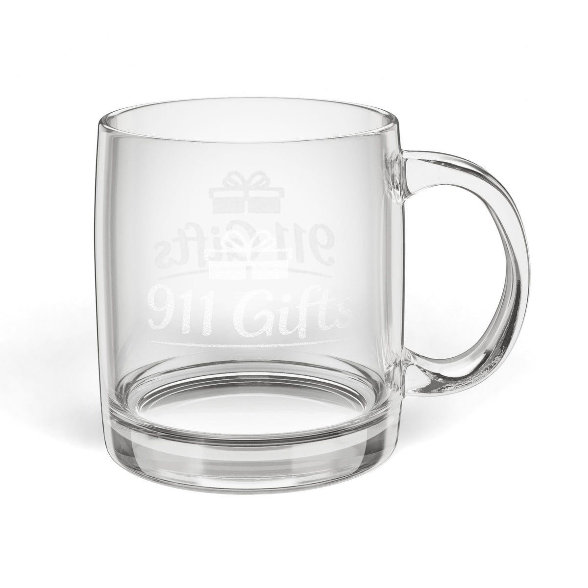 Engraved Glass Coffee Mug — 12.25 oz Personalized Gift Mug
