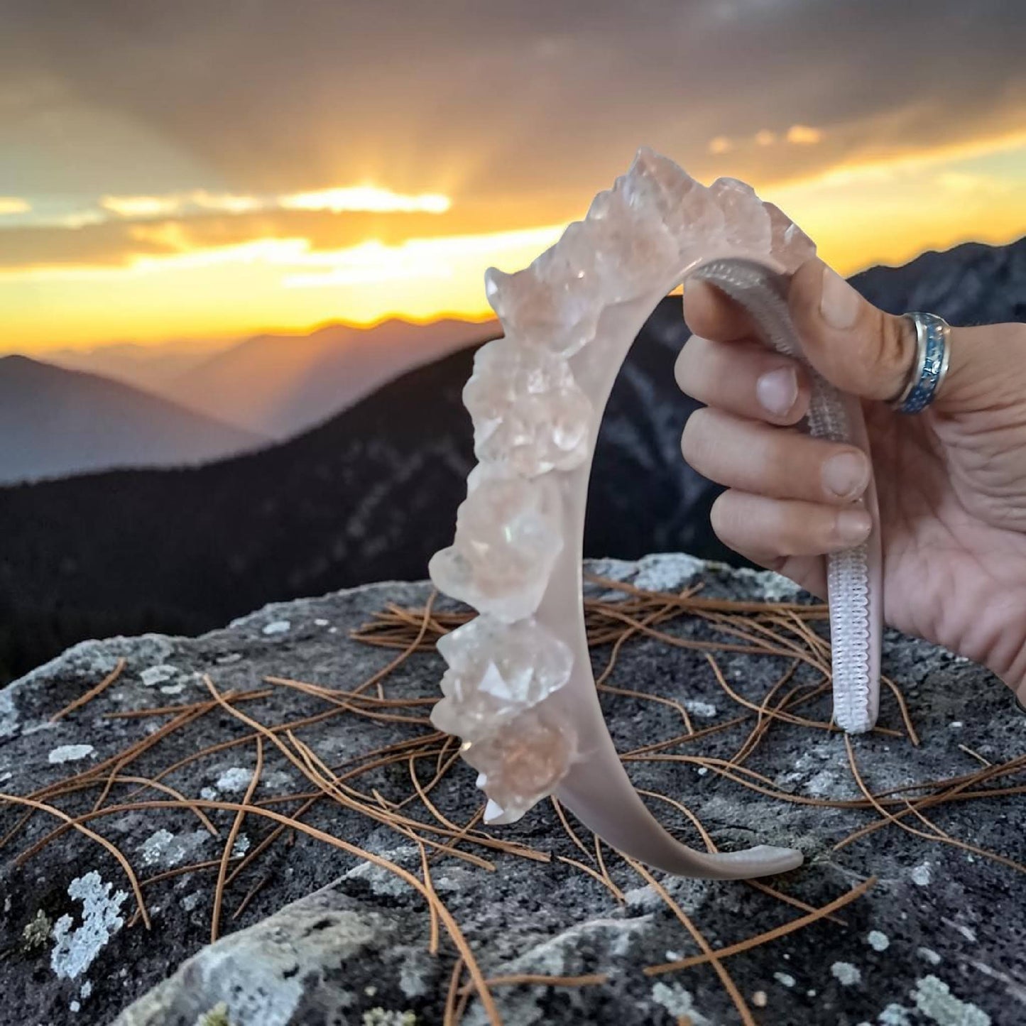 Rose Crystal Headband