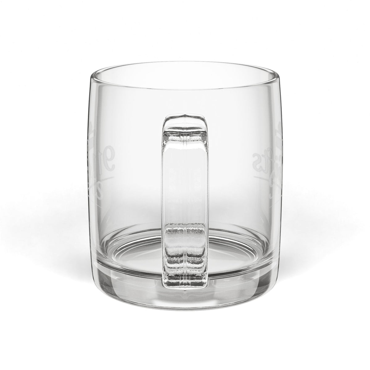 Engraved Glass Coffee Mug — 12.25 oz Personalized Gift Mug
