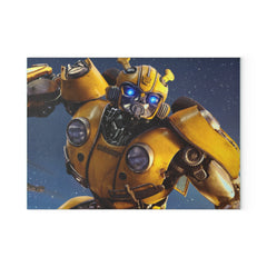 Bumblebee Transformer Glass Cutting Board – Sci‑Fi Kitchen Decor & Chopping Board