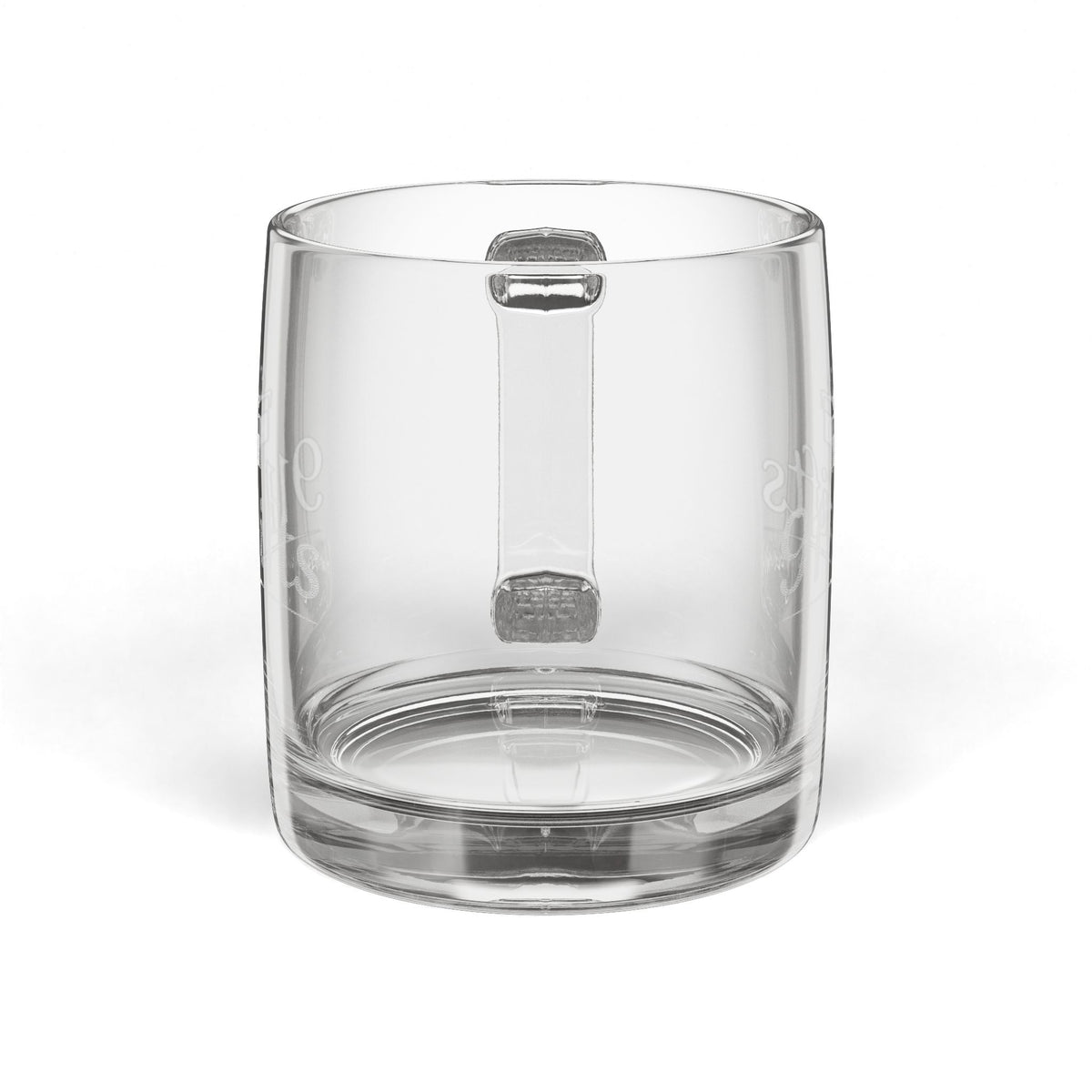 Engraved Glass Coffee Mug — 12.25 oz Personalized Gift Mug